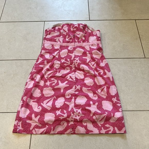 Lilly Pulitzer Womens Vintage Smooth Sailing Ascot Dress Pink Size 8 - Picture 2 of 5